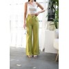 Beli̇ Lasti̇kli̇ Ve Bağcikli Keten Pantolon 159553