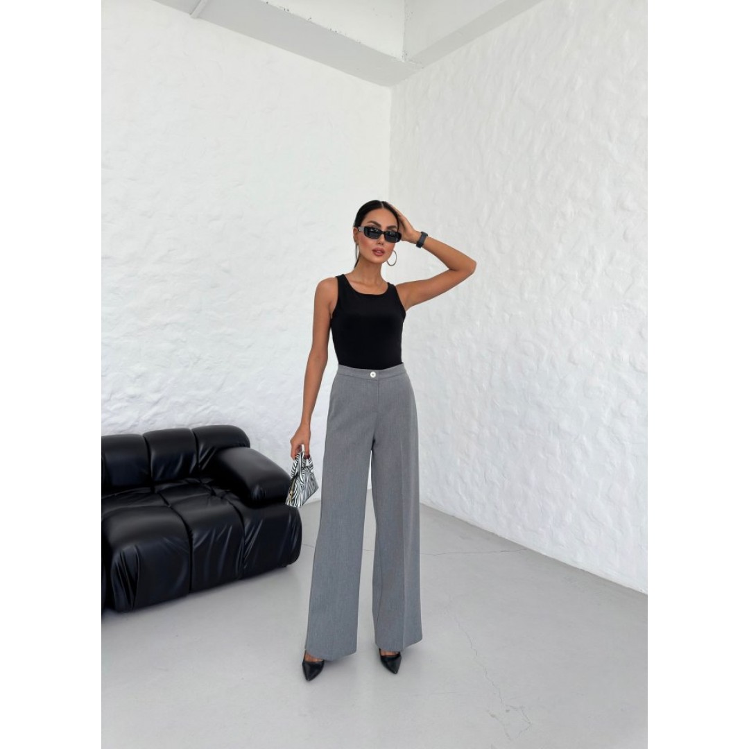 Yüksek Bel Straight Fit Palazzo Pantolon 160139