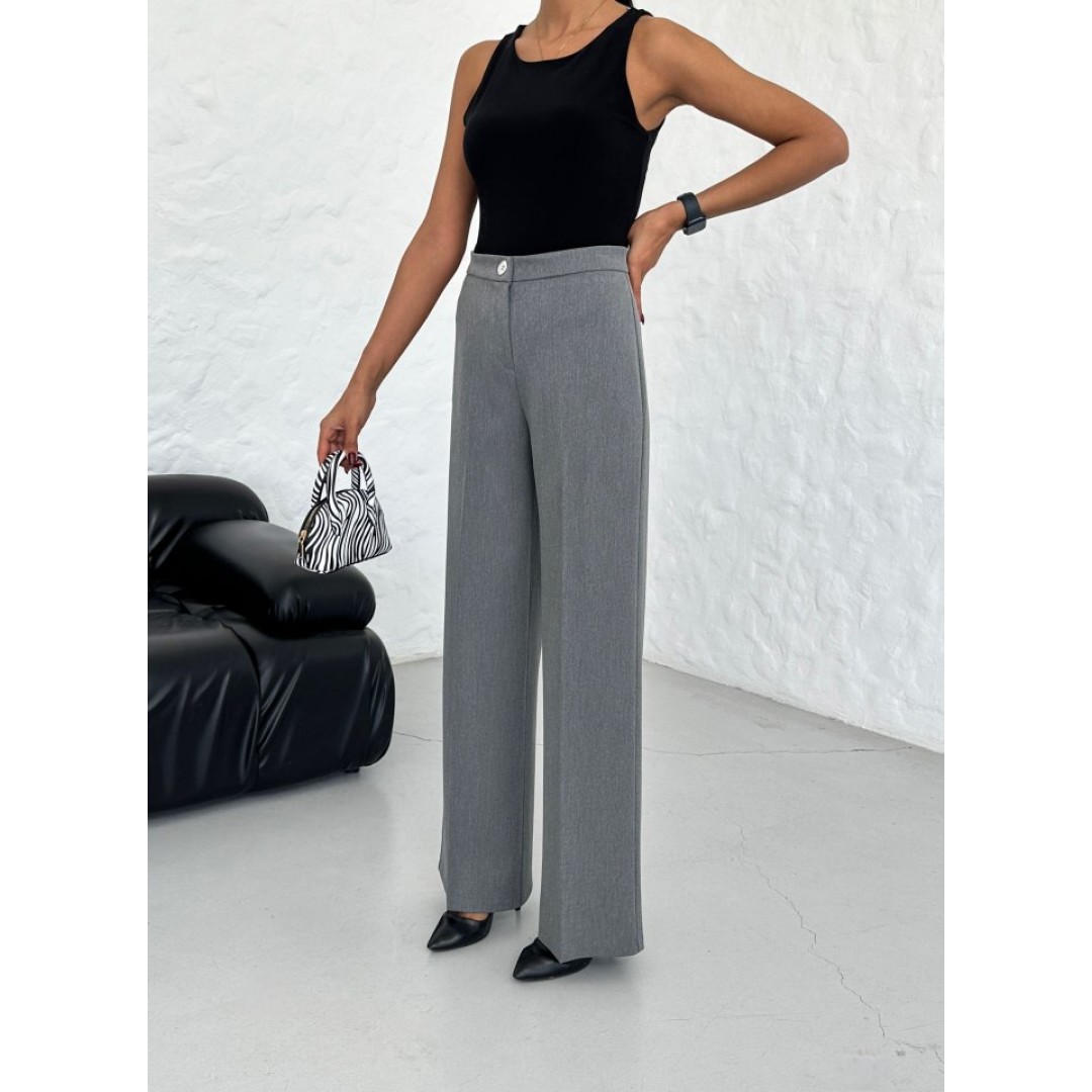 Yüksek Bel Straight Fit Palazzo Pantolon 160139