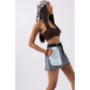 Ters Detay Denim Mini Etek 160585 Ters Detay Denim Mini Etek 160585