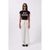 Nakış Detay Baskılı Crop T-Shirt 160593 Nakış Detay Baskılı Crop T-Shirt 160593