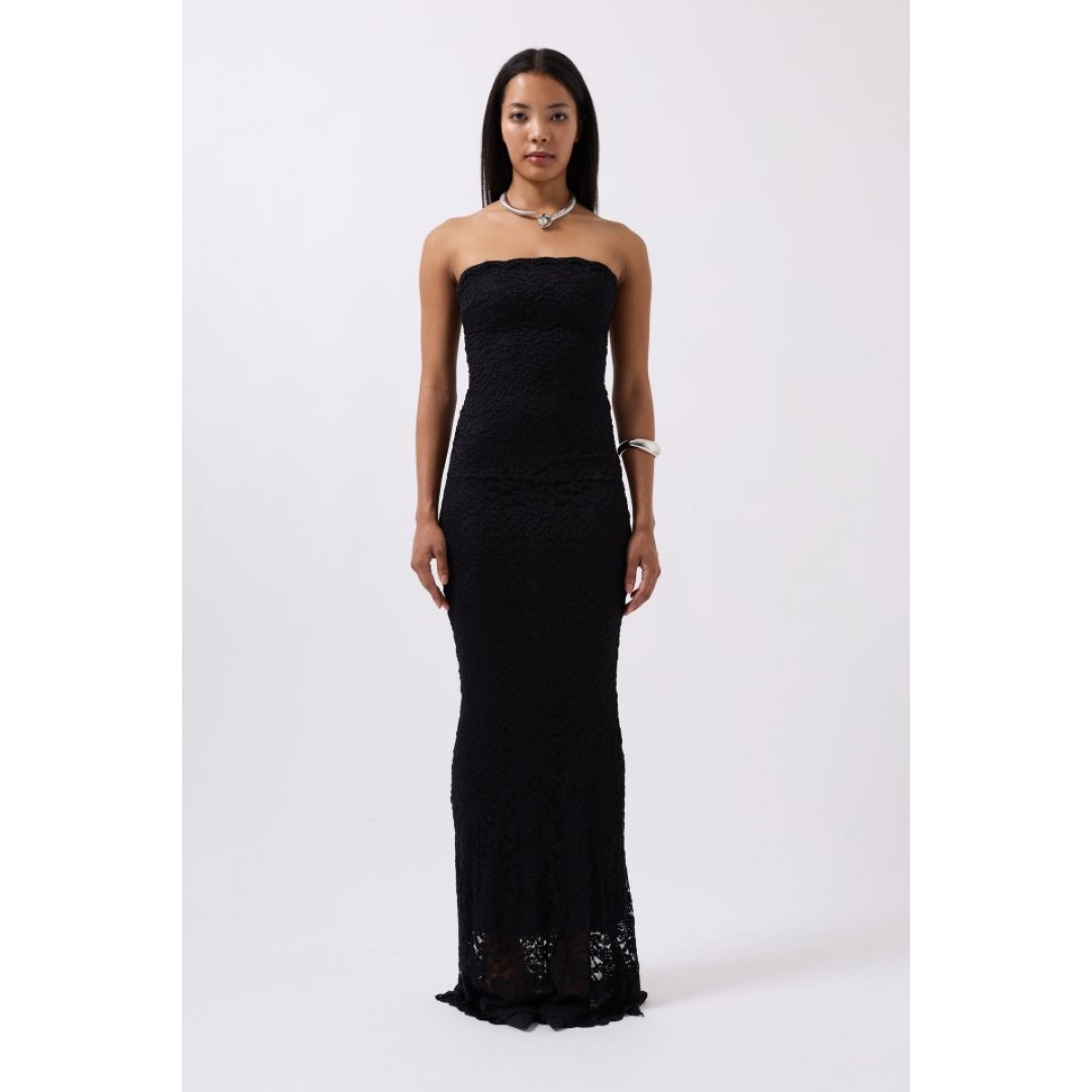 Straplez Dantel Maxi Elbise 160618 Straplez Dantel Maxi Elbise 160618