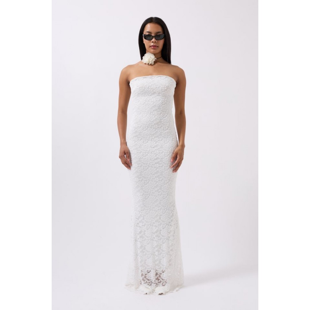 Straplez Dantel Maxi Elbise 160619 Straplez Dantel Maxi Elbise 160619