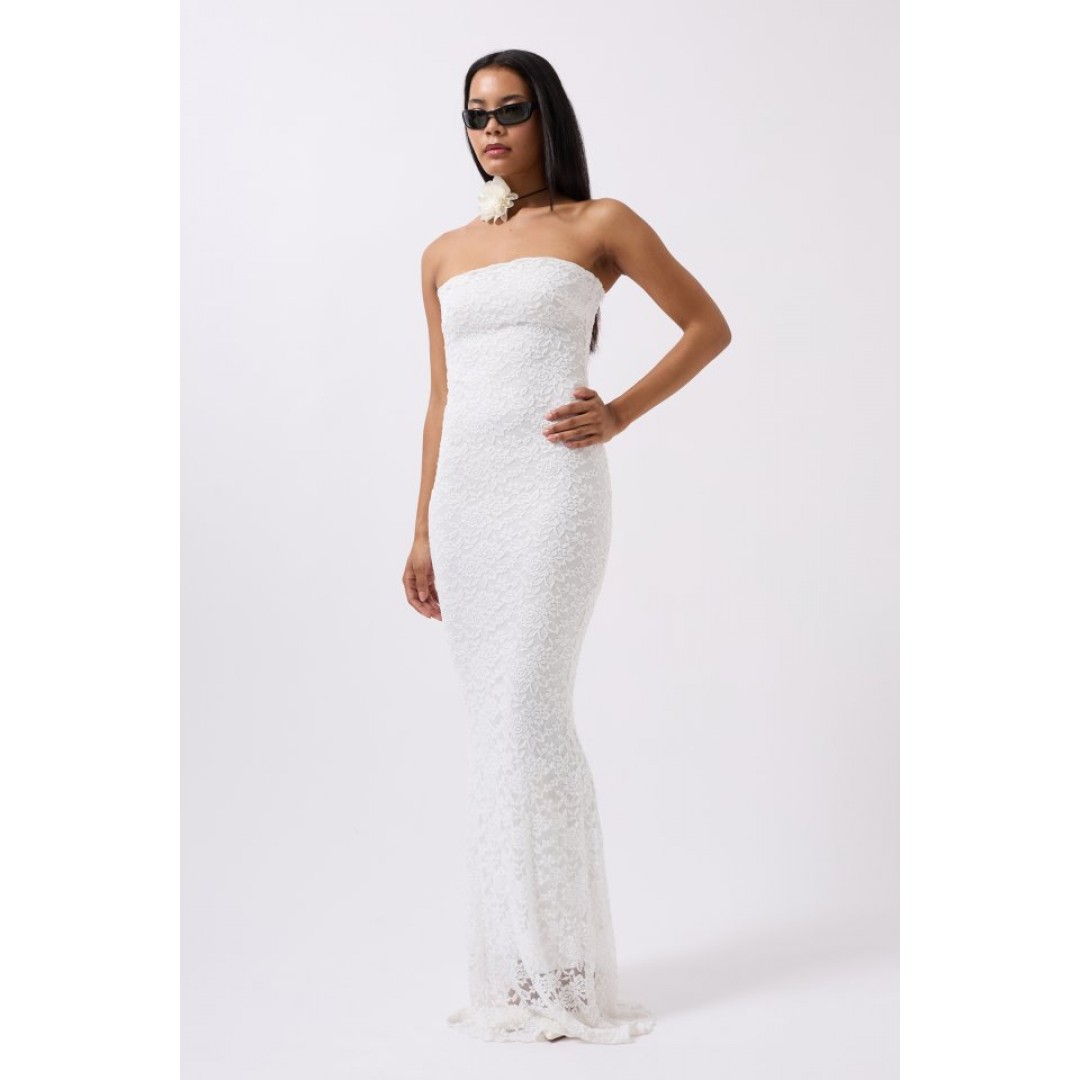 Straplez Dantel Maxi Elbise 160619 Straplez Dantel Maxi Elbise 160619