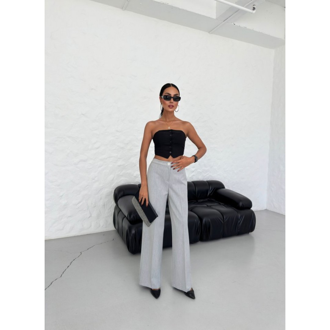 Yüksek Bel Straight Fit Palazzo Pantolon 161670 Yüksek Bel Straight Fit Palazzo Pantolon 161670