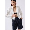 Crop Keten Blazer Ceket 162131 Crop Keten Blazer Ceket 162131
