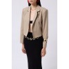 Crop Keten Blazer Ceket 162132 Crop Keten Blazer Ceket 162132