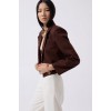 Crop Keten Blazer Ceket 162133