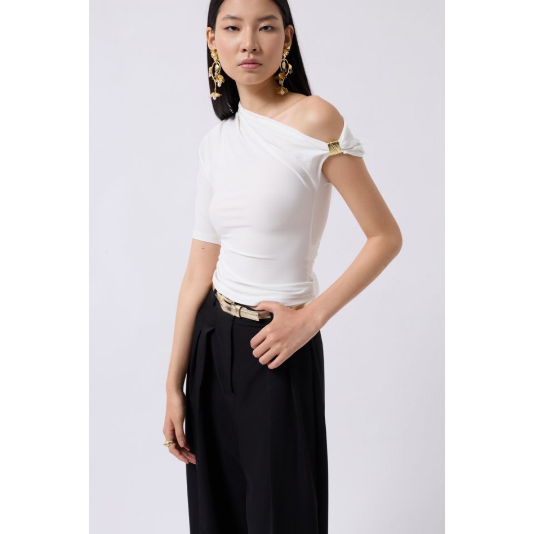 Aksesuar Detay Cutout Bluz 162134 Aksesuar Detay Cutout Bluz 162134