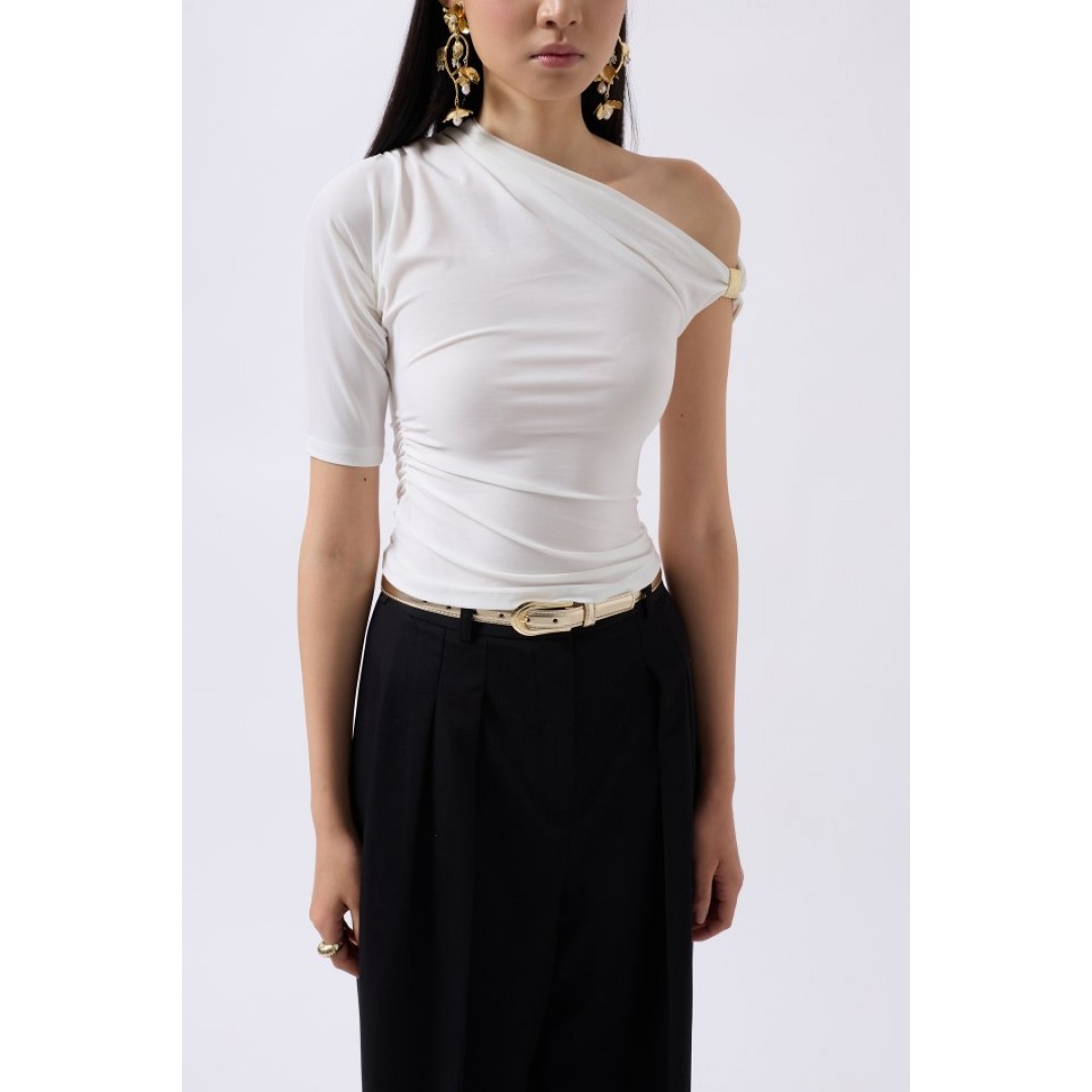 Aksesuar Detay Cutout Bluz 162134 Aksesuar Detay Cutout Bluz 162134