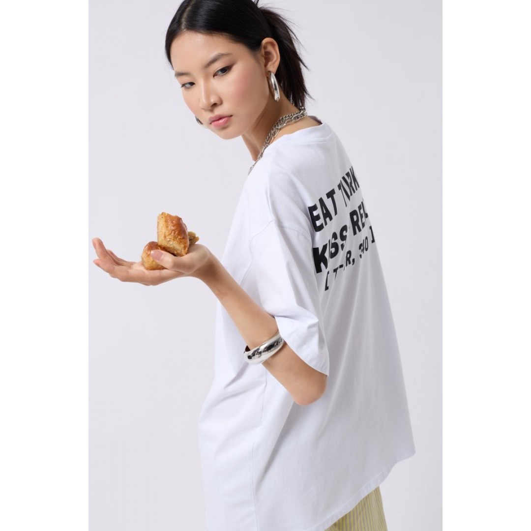 Turkish Sırt Baskılı Oversize T-Shirt 162137 Turkish Sırt Baskılı Oversize T-Shirt 162137