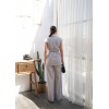 Keten Kuşakli Yelek Ve Pantolon İki̇li̇ Takim 162153 Keten Kuşakli Yelek Ve Pantolon İki̇li̇ Takim 162153
