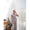 Keten Kuşakli Yelek Ve Pantolon İki̇li̇ Takim 162153 Keten Kuşakli Yelek Ve Pantolon İki̇li̇ Takim 162153