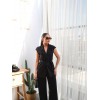 Keten Kuşakli Yelek Ve Pantolon İki̇li̇ Takim 162156 Keten Kuşakli Yelek Ve Pantolon İki̇li̇ Takim 162156