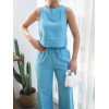 Keten Bluz Ve Pantolon İki̇li̇ Takim 162160
