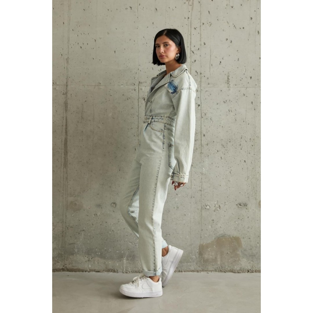 Kar Yıkama Blue Denim Tulum 156271 Kar Yıkama Blue Denim Tulum 156271