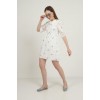 İndigo Bebe Yakalı Brode Elbise - 149401 İndigo Bebe Yakalı Brode Elbise - 149401