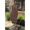 Göbeği Halka Detaylı Midi Boy Elbise 2896 - 160786 Göbeği Halka Detaylı Midi Boy Elbise 2896 - 160786