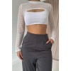 Füme Pensli Lastik Detaylı Pantolon 154416 Füme Pensli Lastik Detaylı Pantolon 154416