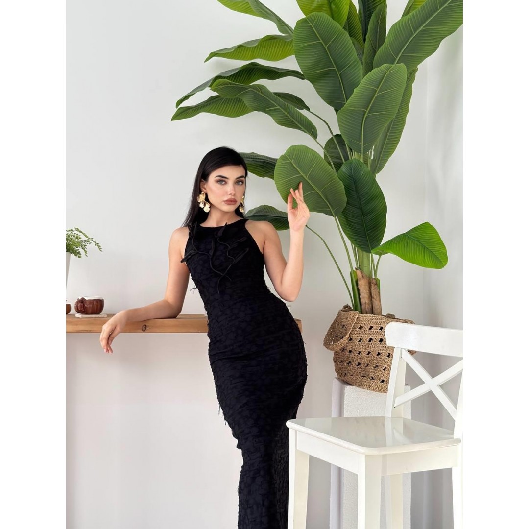 Lers Çiçek Detaylı Elbise - 146963 Lers Çiçek Detaylı Elbise - 146963