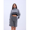 43241 TRİKO ÇİZGİLİ BALIKÇI CROP-GRİ-SİYAH 143975