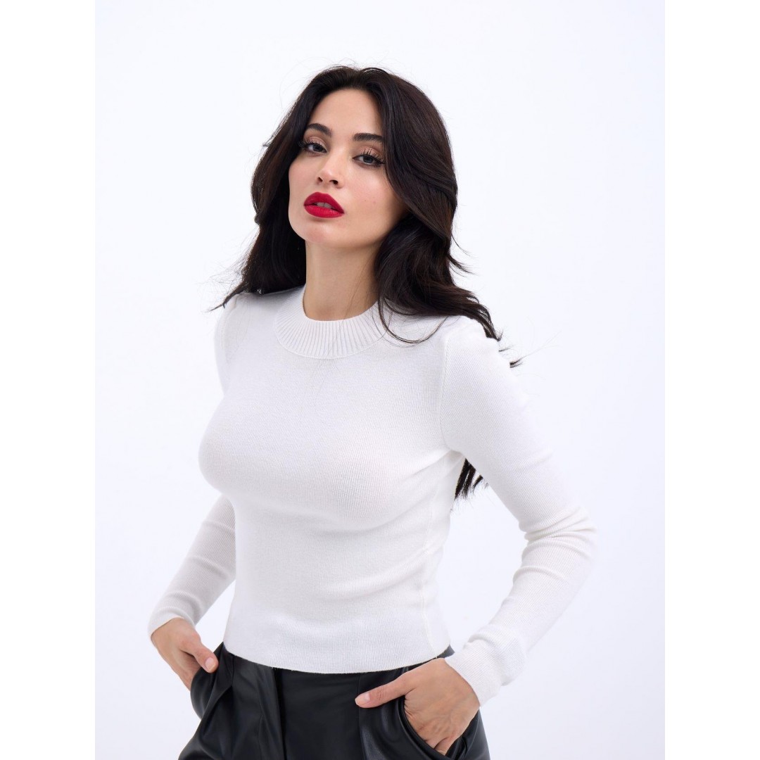 42201 TRİKO BASİC KAZAK-EKRU 143963