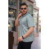 Erkek Yakalı Jakar Baskılı Kısa Kollu T-shirt 160891 Erkek Yakalı Jakar Baskılı Kısa Kollu T-shirt 160891