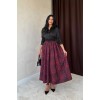 Bordo Leopar Büzgülü Uzun Etek 153843 Bordo Leopar Büzgülü Uzun Etek 153843