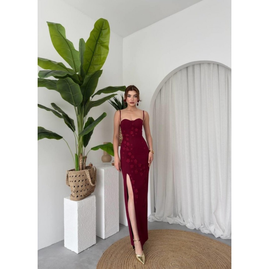 Stor Gül Detaylı Elbise - 161369 Stor Gül Detaylı Elbise - 161369