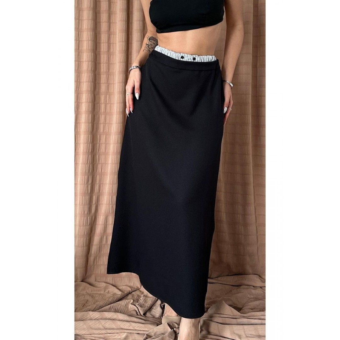 Siyah Beli Lastikli Etek 153297 Siyah Beli Lastikli Etek 153297