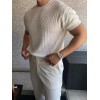 Erkek Kısa Kollu Bisiklet Yaka Triko Bluz 161514 Erkek Kısa Kollu Bisiklet Yaka Triko Bluz 161514