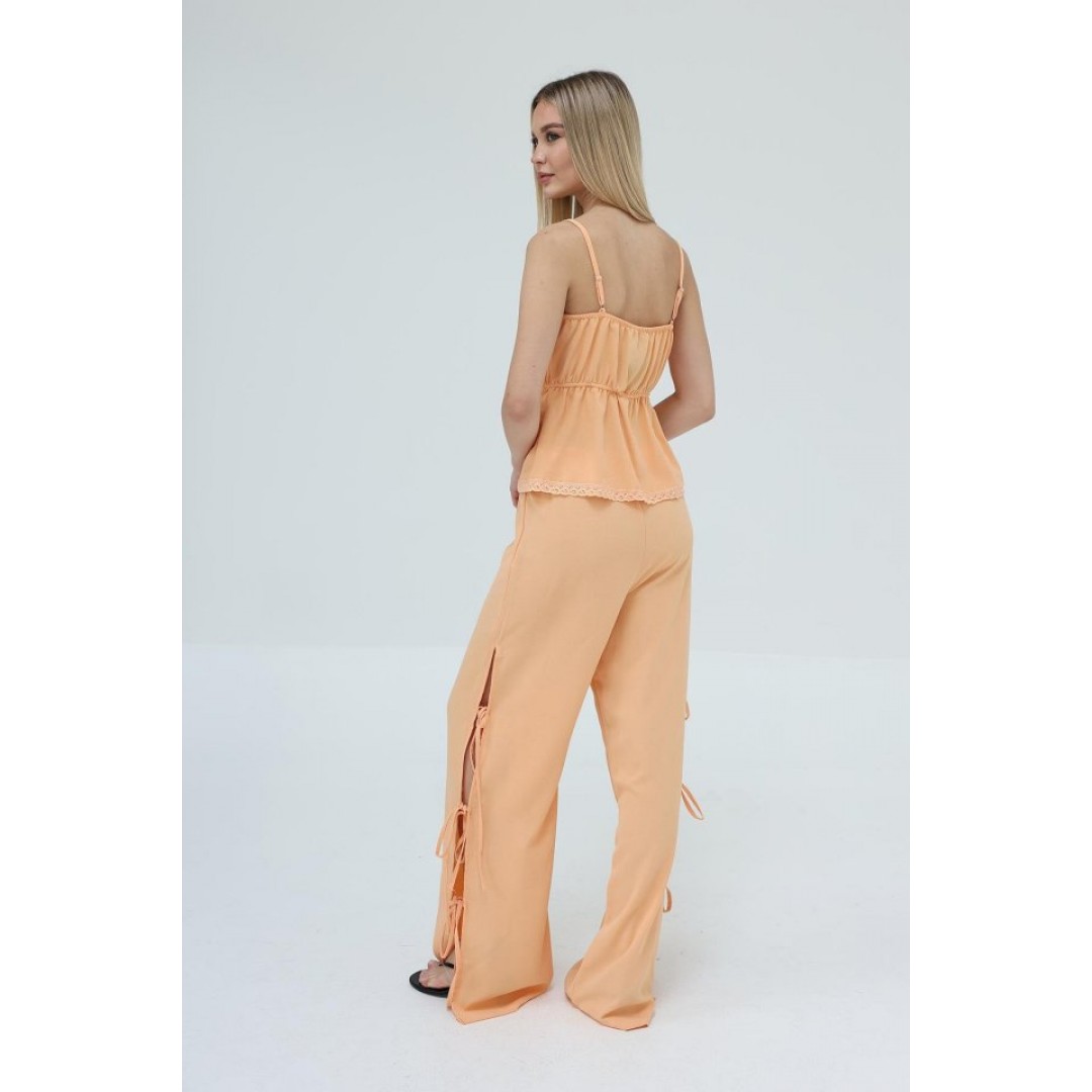 Fiyonklu Bluz Takım - Kavuniçi 151409