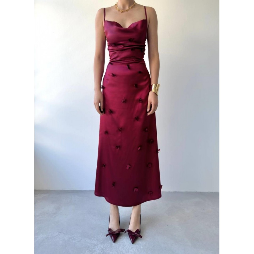 Dora Çiçek Detaylı Elbise - 161365 Dora Çiçek Detaylı Elbise - 161365