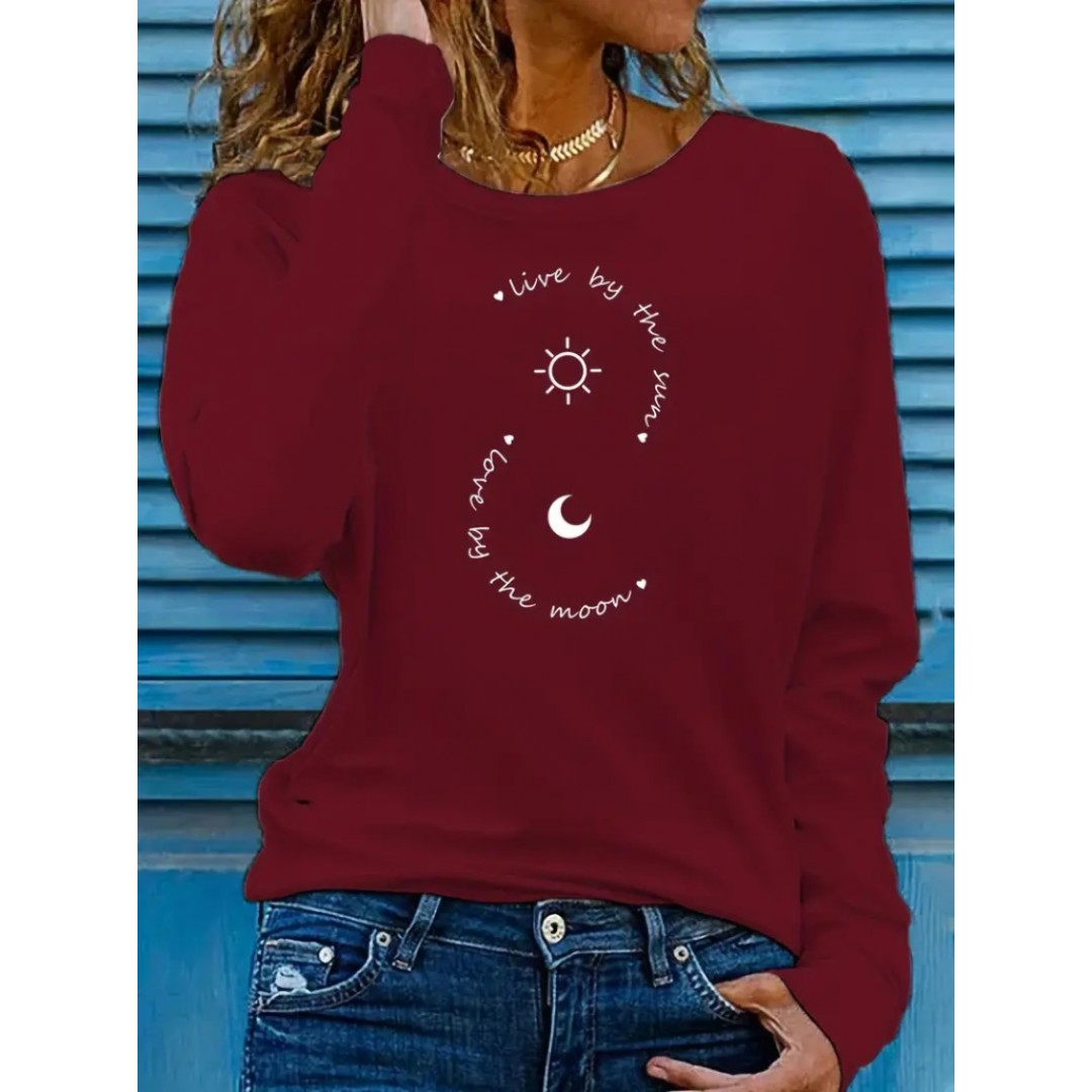 Kadın Uzun Kollu Bisiklet Yaka Desenli Viskon Bluz - 135769 Kadın Uzun Kollu Bisiklet Yaka Desenli Viskon Bluz - 135769
