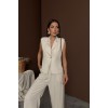 Bej Keten Yelek Pantolon Takım 159638 Bej Keten Yelek Pantolon Takım 159638