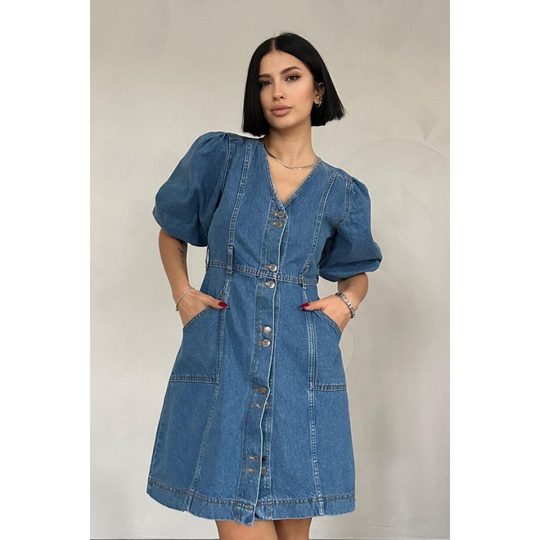 Mavi Kot Elbise - 156032 Mavi Kot Elbise - 156032