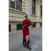 Asimetrik Detaylı Fitilli Triko Elbise 2824 158391 Asimetrik Detaylı Fitilli Triko Elbise 2824 158391