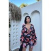 Kırmızı Kuşaklı Saten Elbise - 153278 Kırmızı Kuşaklı Saten Elbise - 153278