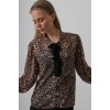 Fiyonk Detaylı Leopar Bluz - Leopar 159649