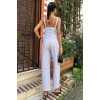 Kalın Askılı Bluz Pantolon Keten Takım 10187 160569