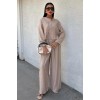 Önü İnce Kordon Detaylı Ve Double Paça Pantolonlu Takım 10180 159418 Önü İnce Kordon Detaylı Ve Double Paça Pantolonlu Takım 10180 159418