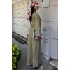 Önü İnce Kordon Detaylı Ve Double Paça Pantolonlu Takım 10180 159419 Önü İnce Kordon Detaylı Ve Double Paça Pantolonlu Takım 10180 159419