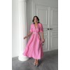 Pembe Işıltılı Kemerli Kruvaze Elbise 163028 Pembe Işıltılı Kemerli Kruvaze Elbise 163028