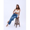 7086 KOT PANTOLON-MAVİ 143745