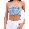 6817 KOT CROP-MAVİ 143326