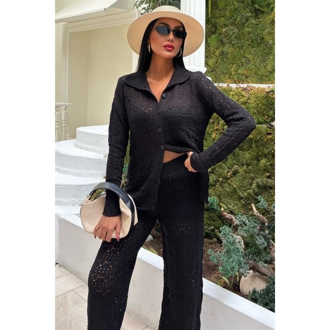 Odette Ajurlu Triko Pantolon Takım 9934 155010 Odette Ajurlu Triko Pantolon Takım 9934 155010