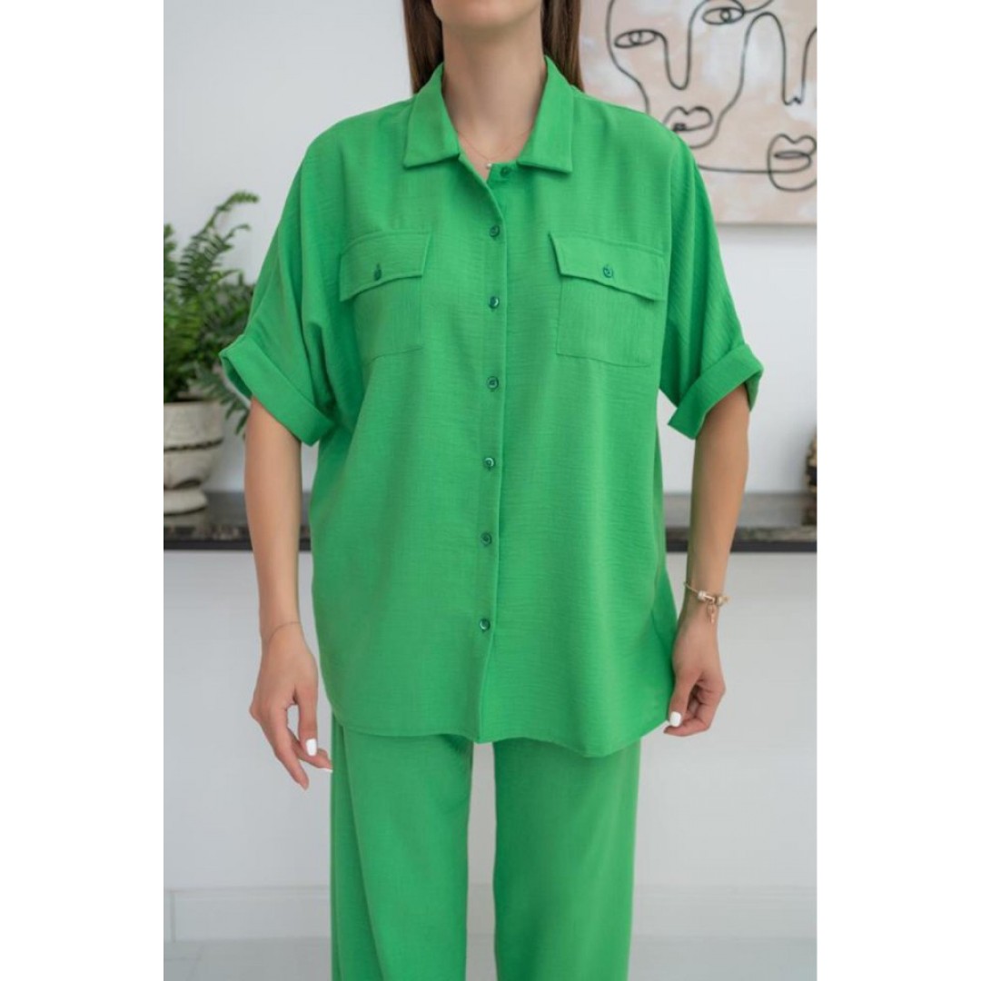 Yeşil Gömlek Ve Pantolon Takım 150813