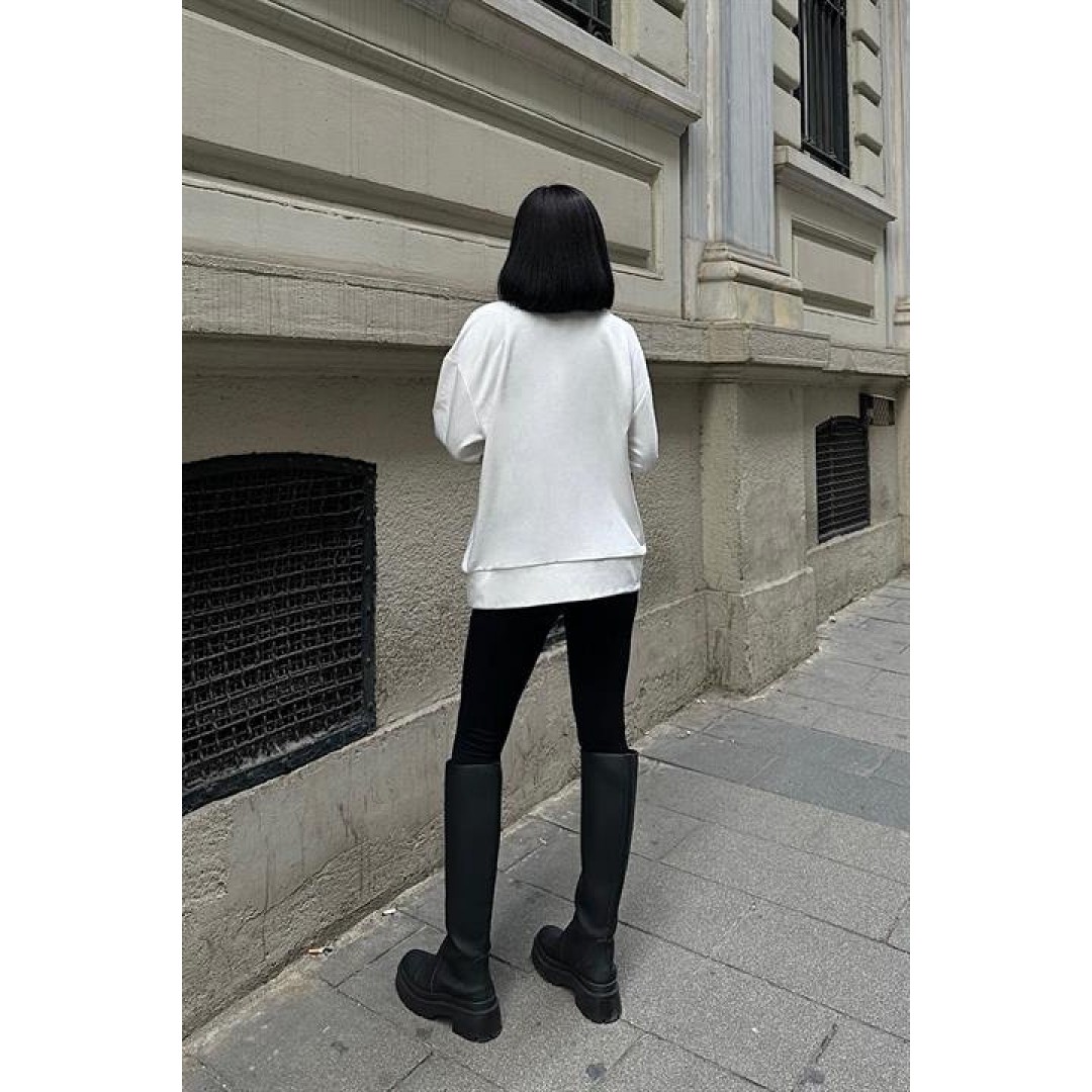 Angelina Metalize Sarkaçlı Sweatshirt 8048 -08 155923