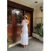 RENKLİ NAKIŞ DESENLİ ELBİSE - Beyaz 150754 RENKLİ NAKIŞ DESENLİ ELBİSE - Beyaz 150754