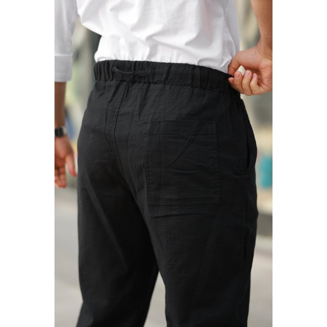 Erkek Beli Lastikli Keten Rahat Pantolon 162908 Erkek Beli Lastikli Keten Rahat Pantolon 162908